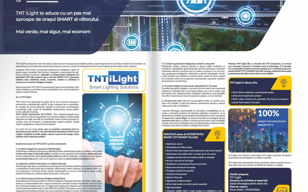 TNT iLight- soluții pentru smart cities